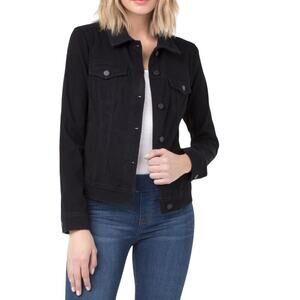 Liverpool Powerflex Denim Jacket Women’s L Stretch Classic Jean‎ Trucker Style